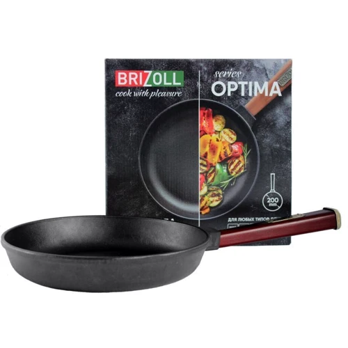 Сковорода Brizoll Optima-Bordo 20х3.5 см (O2035-P2)