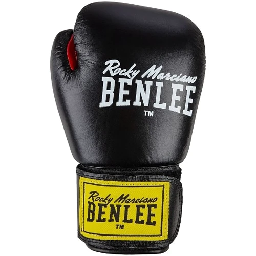 Перчатки боксерские Benlee FIGHTER 14oz /Кожа /черно-красные фото 1