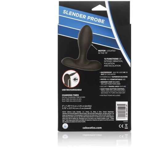 CalExotics Eclipse Slender Probe анальная пробка, 7.5x3.25 см