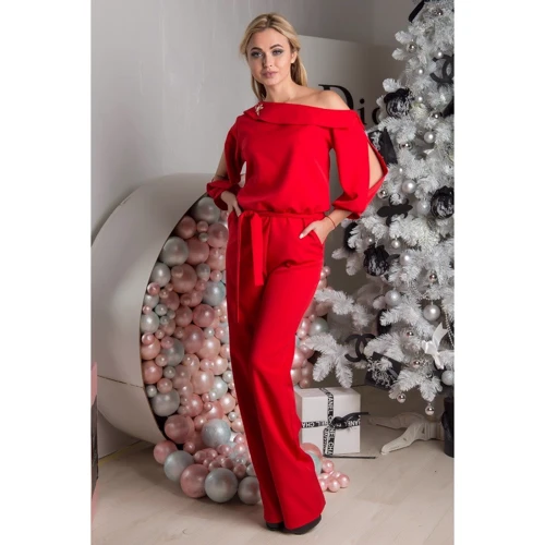 Комбинезон FLFashion Анабель ГКА 0731 M красный