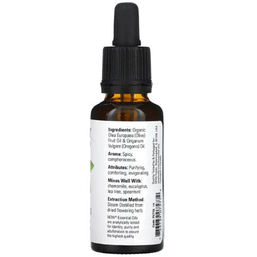 Now Foods Oil Oregano Масло орегано 30 ml: Назначение Для массажа, Расслабление, Ароматизация