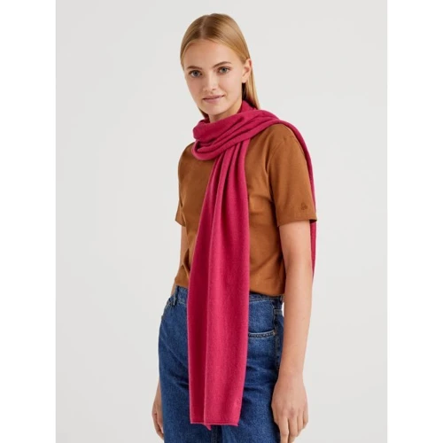 Женский шарф United Colors of Benetton малиновый (1030D0048)