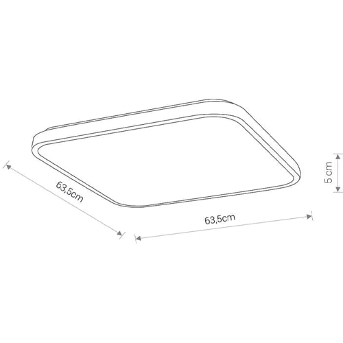 Світильник Nowodvorski 8111 Agnes LED 1x64W 3000K: Тип Потолочные светильники