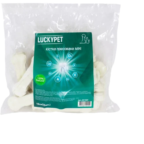 Лакомства Lucky Pet Кость прессованная 10 см 20 шт (551559)