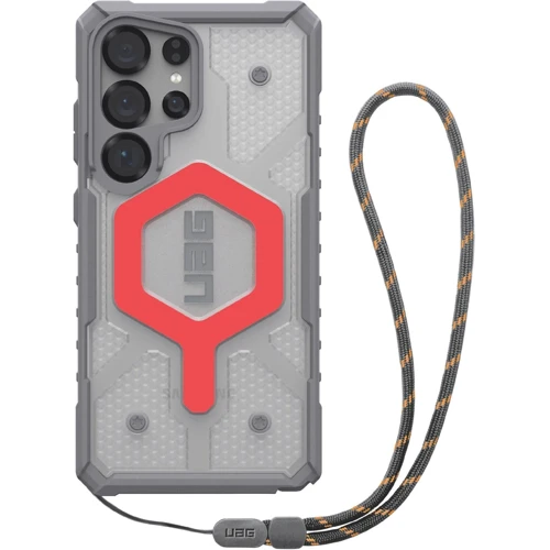 Чохол для телефона Urban Armor Gear UAG Pathfinder Clear with Magnet Bundle Active Lava Lanyard для Samsung S938 Galaxy S25 Ultra