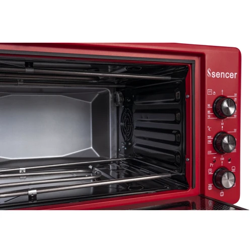 Электродуховка настольная SENCER MF 46E24 Burgundy фото 5