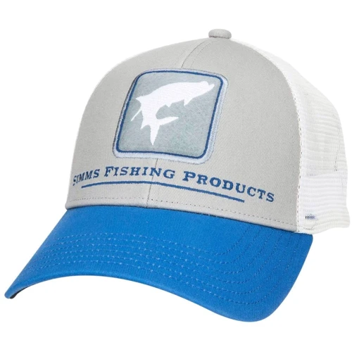 Бейсболка Simms Tarpon Icon Trucker Rich Blue серая (12224-500-00)