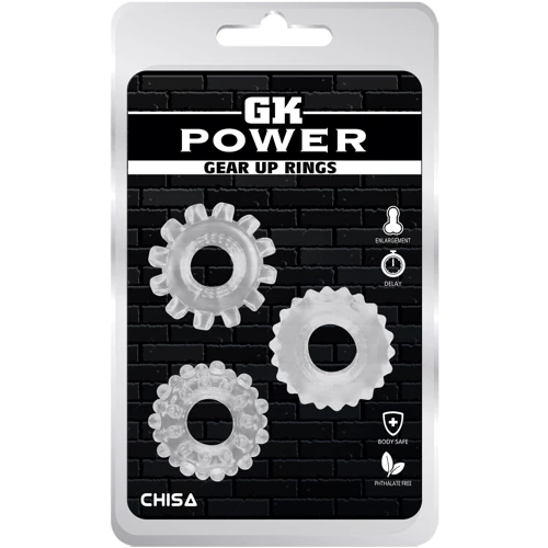 Набор эрекционных колец Chisa GK Power Gear Up Rings Clear