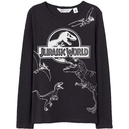 Лонгслив H&M 6509878 92 см черный