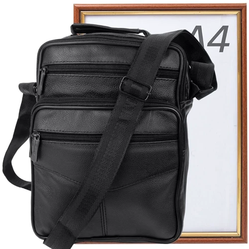 Чоловіча сумка через плече Valiria Fashion чорна (3DETAW8092-2) фото 9