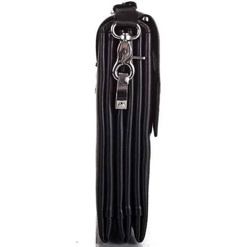 Мужская сумка планшет Bonis черная (SHIS8607-black): Фактура Матовая, Зернистая