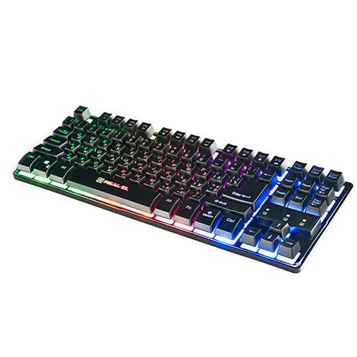 Клавиатура REAL-EL Gaming 8710 TKL Backlit черный: Тип клавиатуры игровая