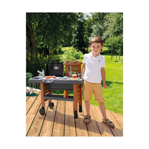 Ігровий набір Smoby Toys Garden Kitchen Садове барбекю з регулюванням висоти (312004) фото 7