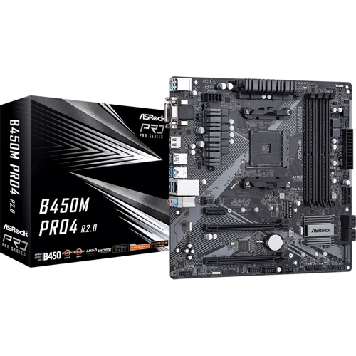 ASRock B450M/AC R2.0: Оперативная память 4xDDR4 3200, до 128 ГБ