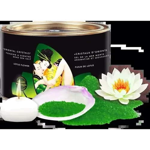 Соль для ванны Shunga Oriental Crystals Bath Salts ORGANIC - Lotus Flower (600 г) соль Мертвого моря