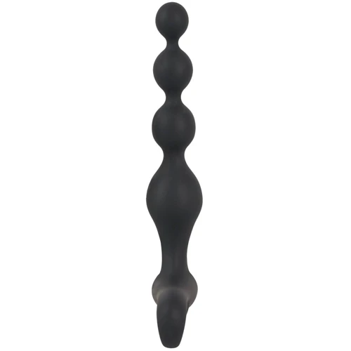 Анальная цепочка с вибрацией Orion Black Velvets Rechargeable Anal Beads
