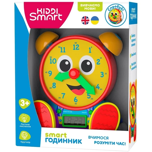 Интерактивная двуязычная игрушка Kiddi Smart Smart-часы (407752-43): Возраст от 3-х лет
