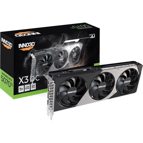 Видеокарта INNO3D GEFORCE RTX 5070 Ti X3 OC (N507T3-16D7X-176068N)