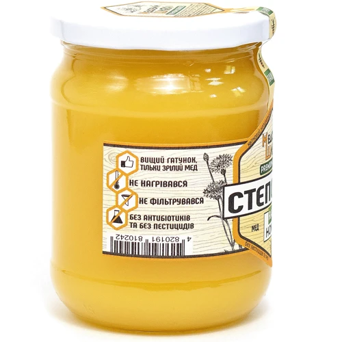 Мед Медовий Шлях Степовий різнотрав'я 700 г (4820191810242) фото 3