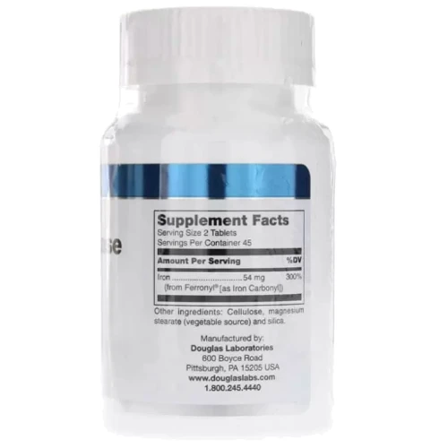 Douglas Laboratories Timed Released Iron Железо 90 таблеток: Тип Железо