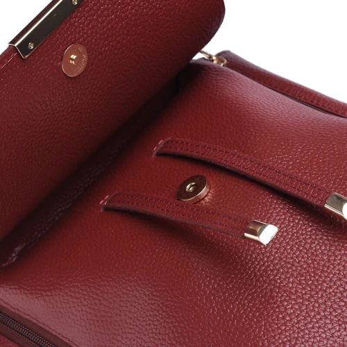 Женский рюкзак Ricco Grande бордовый (1L918-burgundy): Тип ручки Плечевой ремень, Короткая ручка