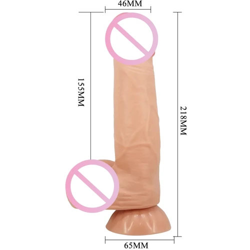 Вибратор с эффектом скользящей кожи LYBAILE Sliding Skin 8,5'' Flesh (BW-008105ZRG)