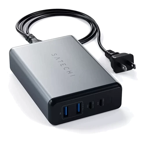Зарядний пристрій Satechi USB Wall Charger 2xUSB-C + 2xUSB 108W Space Grey (ST-TC108WM)