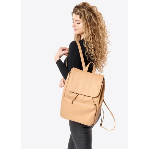 Женский рюкзак Sambag Loft BEN бежевый (22320026): Фактура Матовая, Гладкая