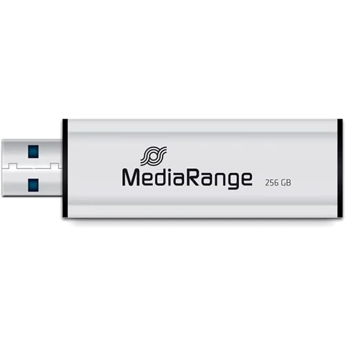 USB-флешка MediaRange 256GB USB 3.0 Black/Silver (MR919): Максимальная скорость чтения, МБ/с 100