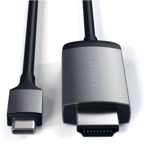 Кабель Satechi Cable USB-C to HDMI 4K 1.8m Space Grey (ST-CHDMIM): Тип USB-C - HDMI M