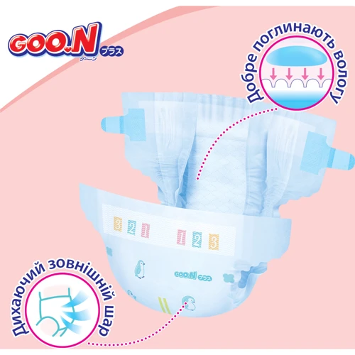 Підгузки для дітей Goo.N Plus 6-11 кг М 56 шт. (21000628) фото 6