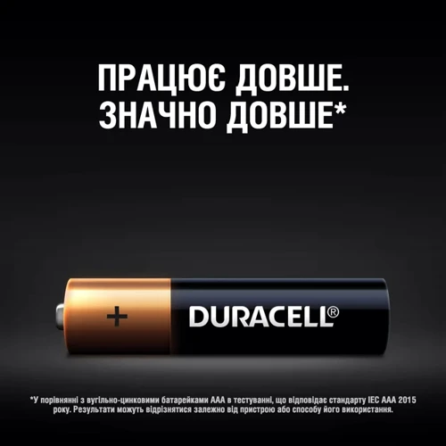 Duracell Basic AAA 1.5V LR03 5 шт (5000394160682) фото 3