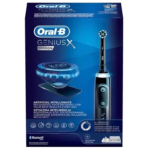 Зубная щетка Braun Oral-B Genius X 20000N Black: Назначение взрослая