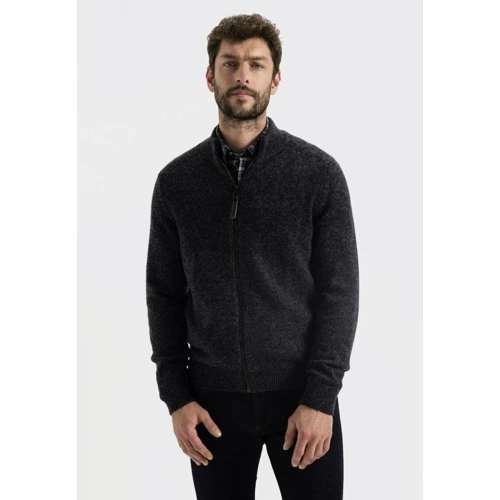 Кофта Camel Active H-STRICKJACKE 409528-6K08-88 52 темно-серая на молнии: Тип застежки На молнии