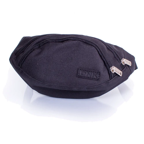 Мужская поясная сумка DNK Leather черная (DNK-Banan-col-1): Тип ручки Без ручки, Поясной ремень