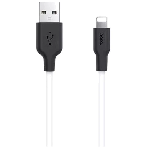 Кабель Hoco USB Cable to Micro USB X21 Plus Silicone 2m Black/White