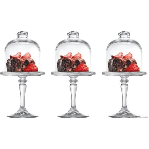 Блюдо Pasabahce Patisseri на ножке с крышкой (96632): Тип Бонбоньерка - Конфетница с крышкой