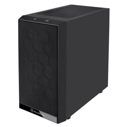 Корпус Silverstone Precision PS15 Black RGB Tempered Glass (SST-PS15B-RGB): Материал передней панели пластик, сталь