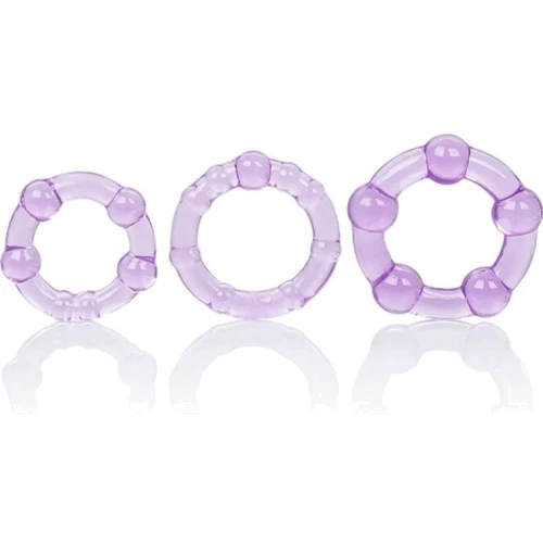Набор эрекционных колец California Exotic Novelties Transparent Island Rings, 3 шт