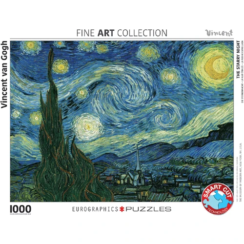 Пазл Eurographics Звездная ночь Винсент Ван Гог, 1000 элементов (6000-1204)