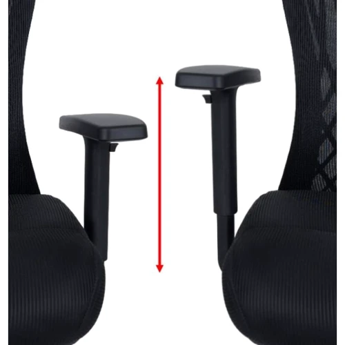 Кресло АКЛАС Тауер BL R-SR SP-7800BK Чёрный (Mesh 03 black) (00142834): Оснащение С крестовиной, С колесиками, Подлокотники, Подголовник