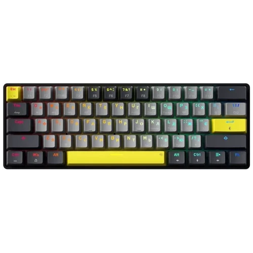 Клавиатура GamePro MK130G Pro Outemu Red Switch Hot-Swap 60 RGB USB/Wireless/Bluetooth Black (MK130G Pro) UA: Подключение беспроводное