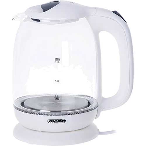 Электрочайник Mesko MS 1302 white: Мощность, Вт 2200