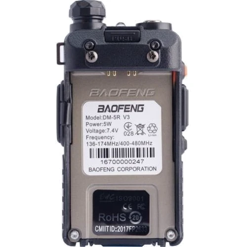 Портативна рація Baofeng DM-5R V3: Вид носимая