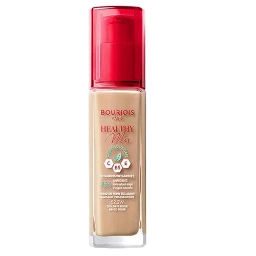 Bourjois Radiance Reveal Healthy Mix Foundation №52.2 W (golden beige) Тональний крем 30ml