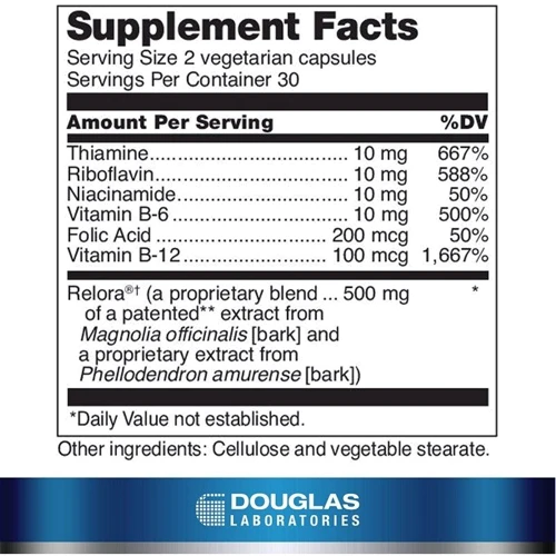 Douglas Laboratories Relora-Plex 60 Capsules (DOU-01949): Форма выпуска Капсулы