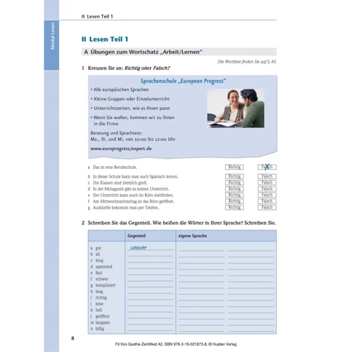 Fit fürs Goethe-Zertifikat A2: Deutschprüfung für Erwachsene mit Audio-CD: Обложка Мягкая