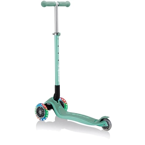 Самокат Globber Primo Foldable Plus Lights Mint (мятный)