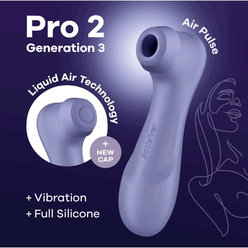 Вакуумный клиторальный стимулятор Satisfyer Pro 2 Generation 3 with Liquid Air Lilac