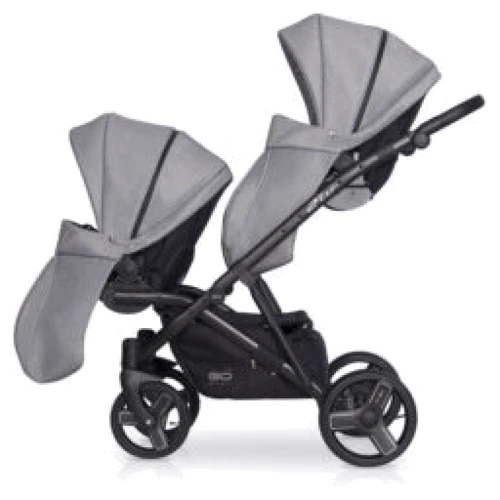 Коляска для двійні EasyGo 2 of Us 9023-EG2U-20, Pearl, сірий: Можливість встановлення люльки есть